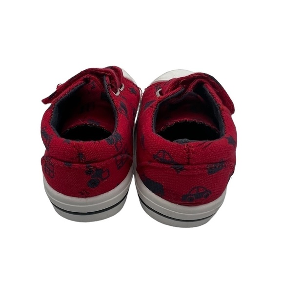 K KomForme Red Blue Car Truck Canvas Sneakers Size 5 Toddler - Picture 7 of 8
